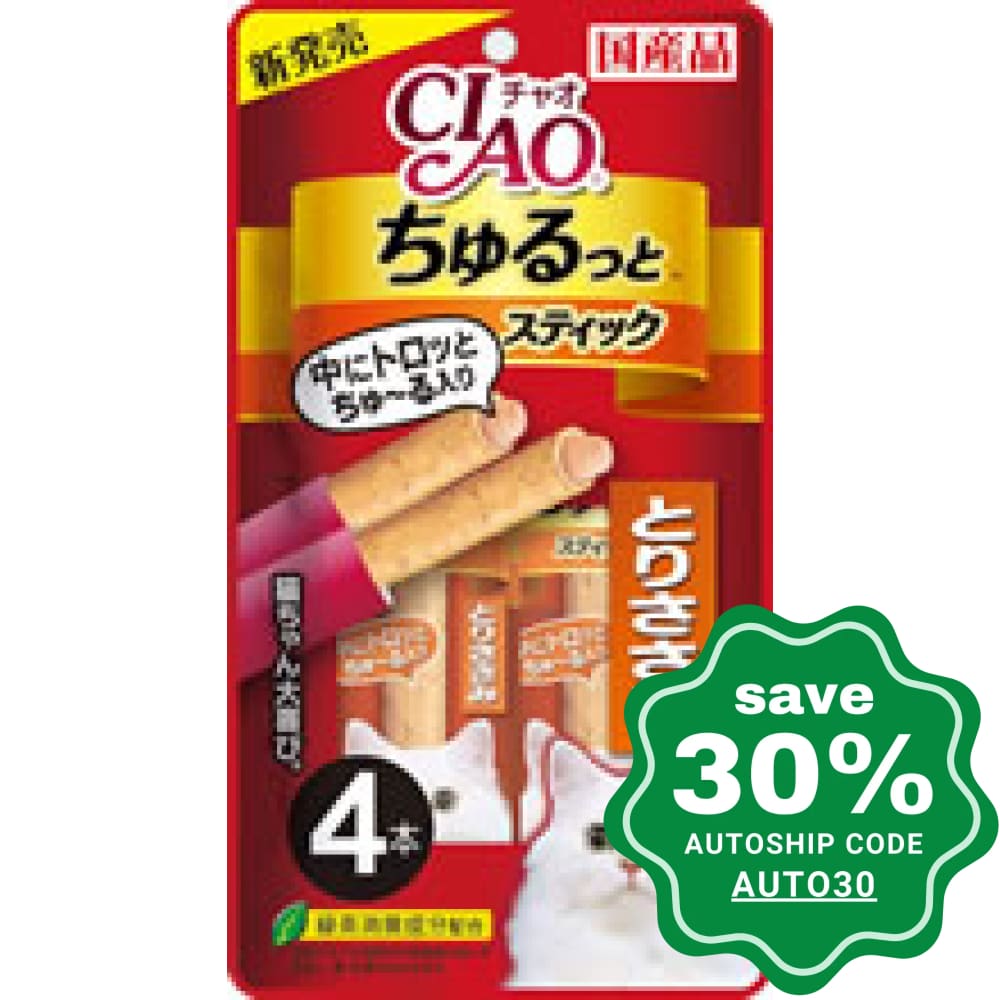 CIAO - Lava Cat Treat - Chicken Sticks - 4 X 14G (6 Packs) - PetProject.HK