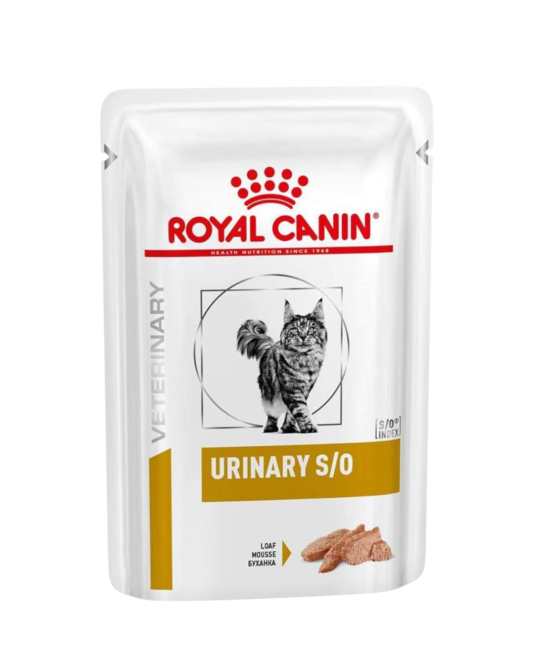 Royal Canin - Veterinary Diet Urinary Loaf Pouches for Cats - Chicken (Loaf) - 85G (min. 12 Pouches) - PetProject.HK