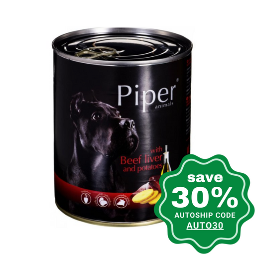 Dolina Noteci - Piper Premium Wet Dog Food Beef Liver & Potato 400G (Min. 24 Cans) Dogs