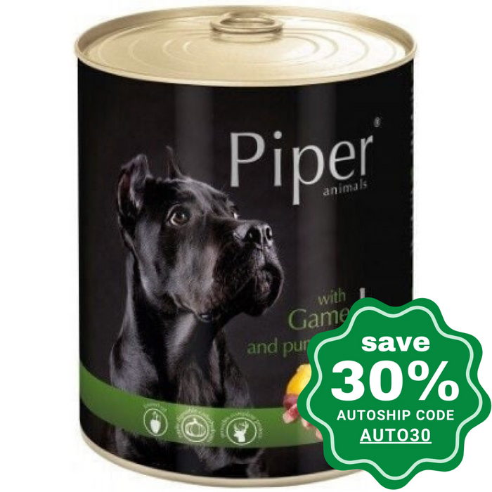 Dolina Noteci - Piper Premium Wet Dog Food Game & Pumpkin 400G (Min. 24 Cans) Dogs