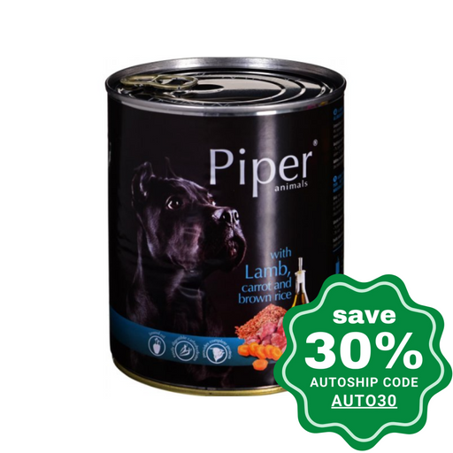 Dolina Noteci - Piper Premium Wet Dog Food Lamb Carrot & Brown Rice 800G (Min. 12 Cans) Dogs