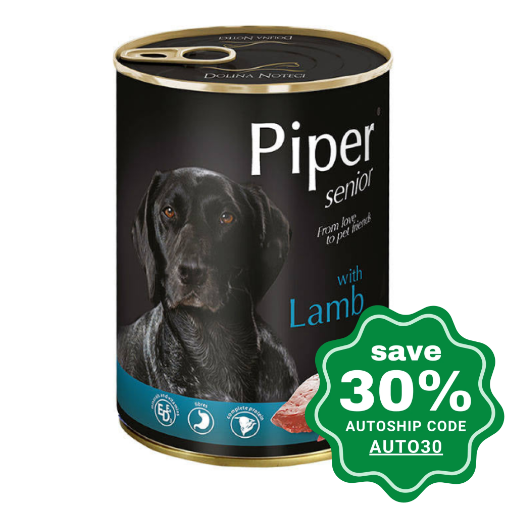 Dolina Noteci - Piper Premium Wet Senior Dog Food Lamb 400G (Min. 24 Cans) Dogs