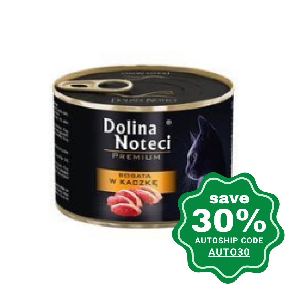 Dolina Noteci - Premium Wet Cat Food Rich In Duck 185G (Min. 12 Cans) Cats