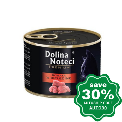 Dolina Noteci - Premium Wet Cat Food Rich In Veal 185G (Min. 12 Cans) Cats