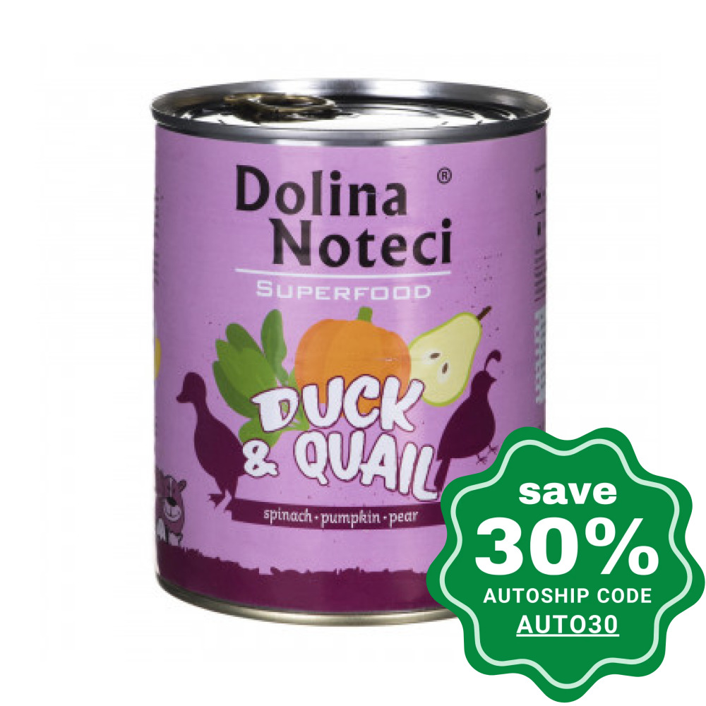 Dolina Noteci - Superfood Wet Dog Food Duck & Quail 400G (Min. 6 Cans) Dogs