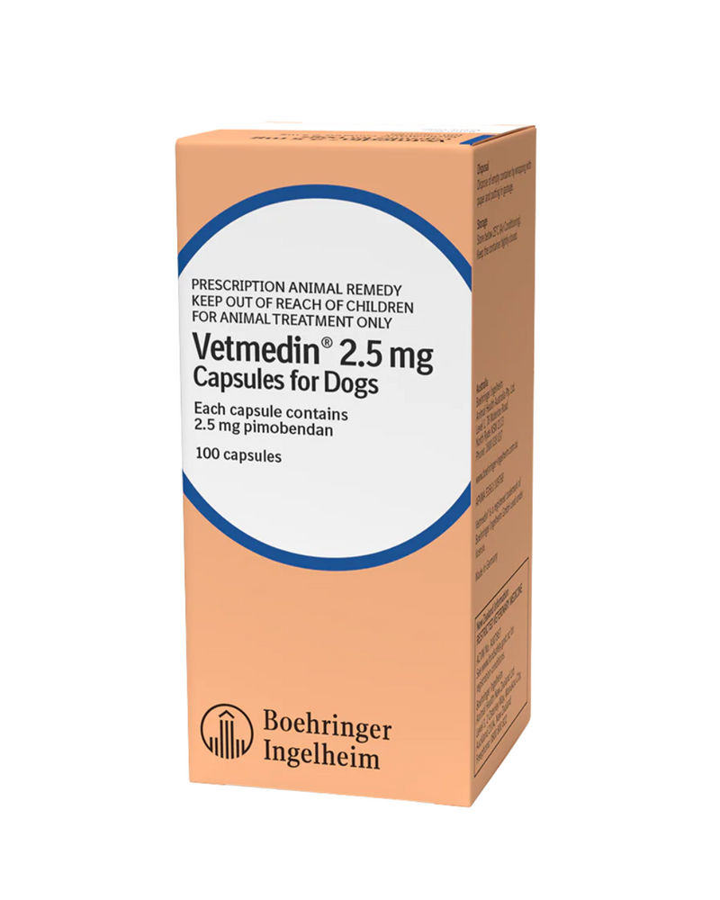 Vetmedin（匹莫苯丹）- 咀嚼片 2.5毫克 - 100片