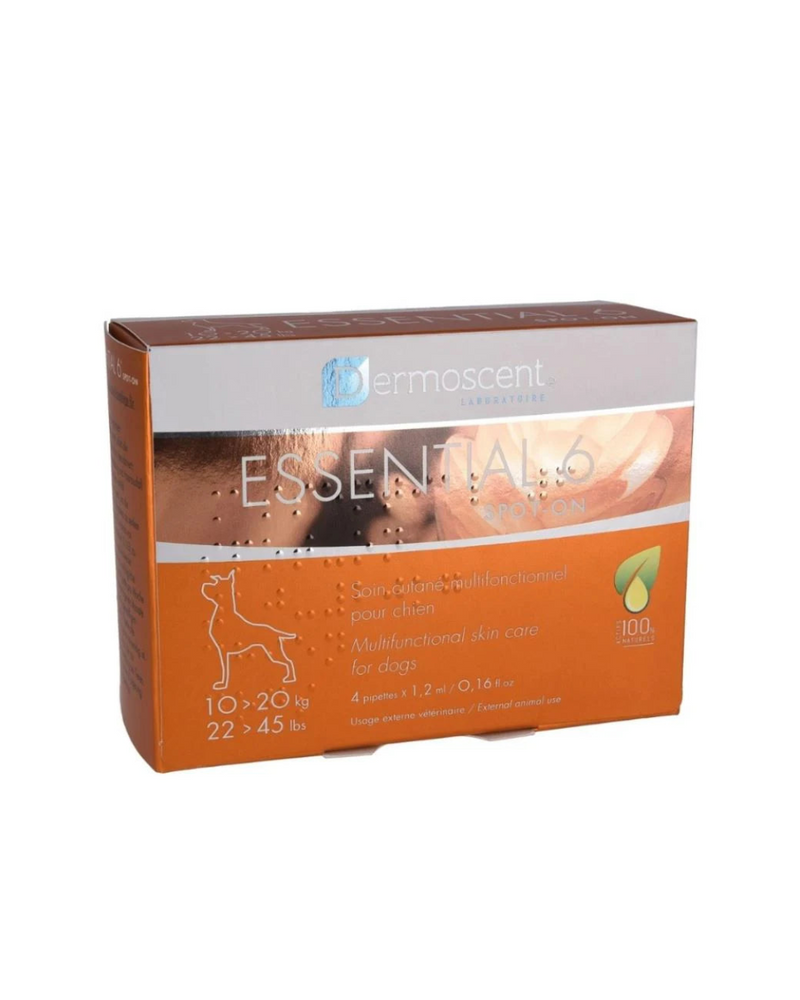 Dermoscent® Essential 6 Spot-On for Dogs 10-20kg - 4 Pipettes
