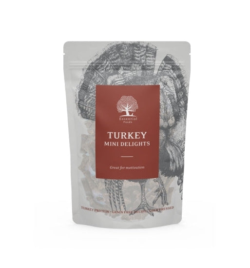Essential Foods - Dried Treats For Dogs Turkey Mini Delights 100G