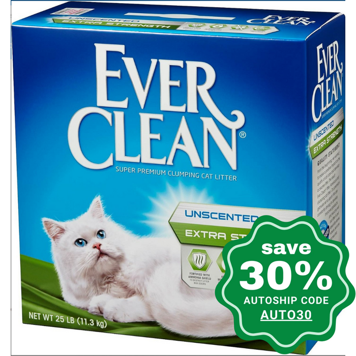 Ever Clean - Extra Strength Unscented Cat Litter - 25LB - PetProject.HK