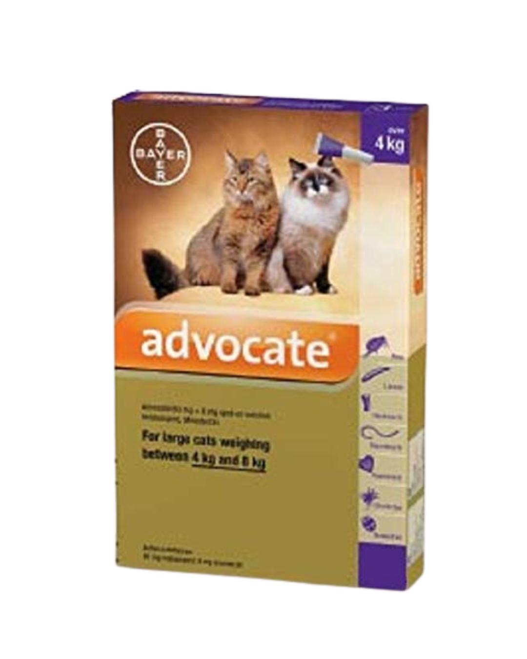 Bayer - Advocate for Cats 4 - 8 kg - 3 Tubes - PetProject.HK