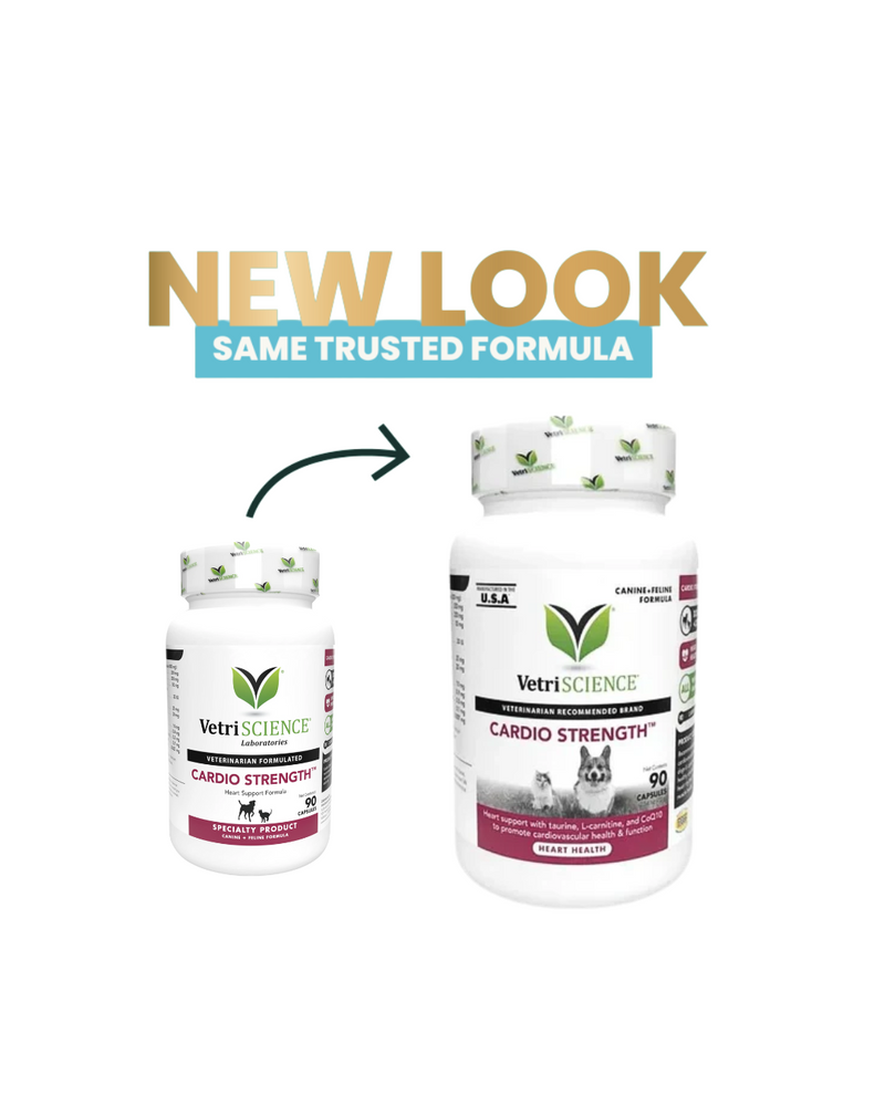 VetriScience - Supplements for Dogs & Cats - Cardio Strength - 90CAPS