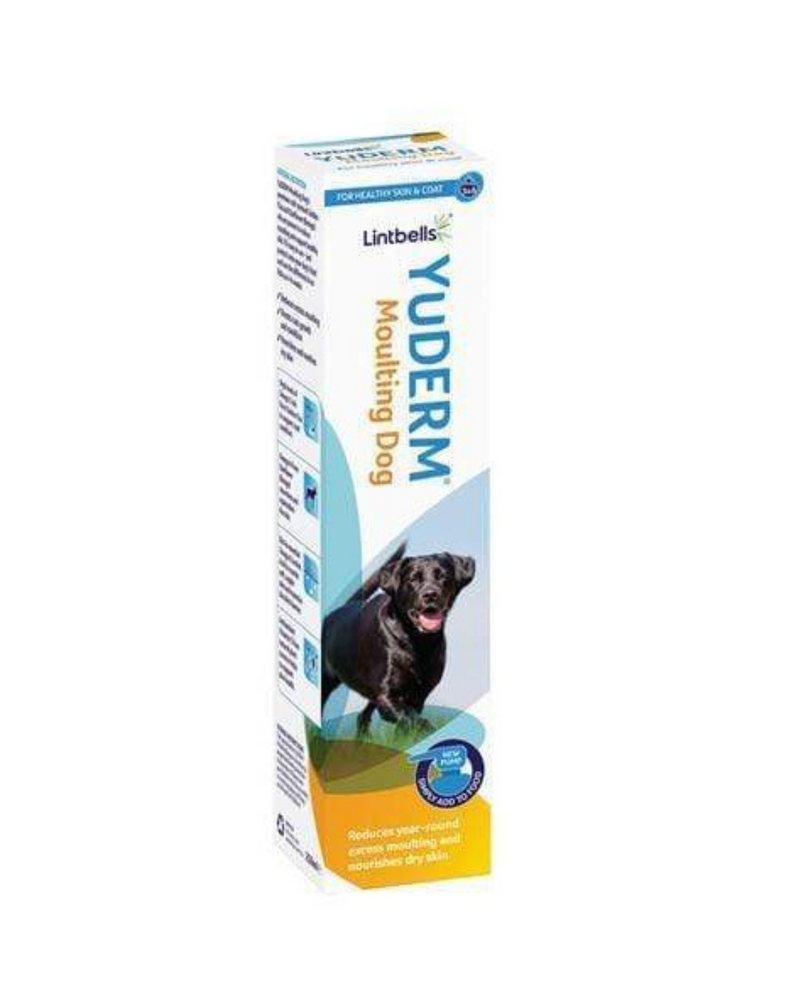 Lintbells - YuDERM - Skin & Coat Health - Moulting Essential Omega Oils Supplement for Dogs - 250ML