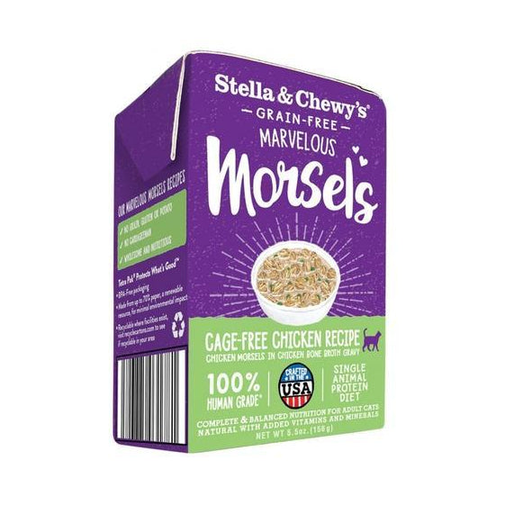 Stella & Chewy's - Cat Wet Food - Marvelous Morsels - Cage-Free Chicken - 5.5OZ (12 Cans) - PetProject.HK