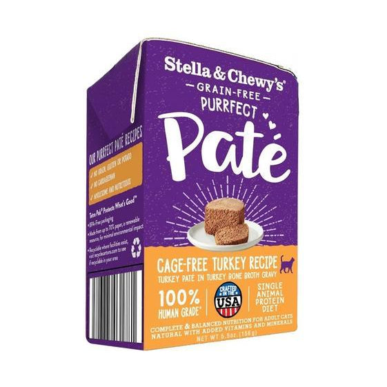 Stella & Chewy's - Cat Wet Food - Purrfect Pate - Cage-Free Turkey - 5.5OZ (12 Cans) - PetProject.HK