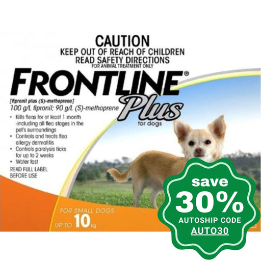 Frontline - Plus for Small Dogs - Up to 10KG - 3PACK - PetProject.HK