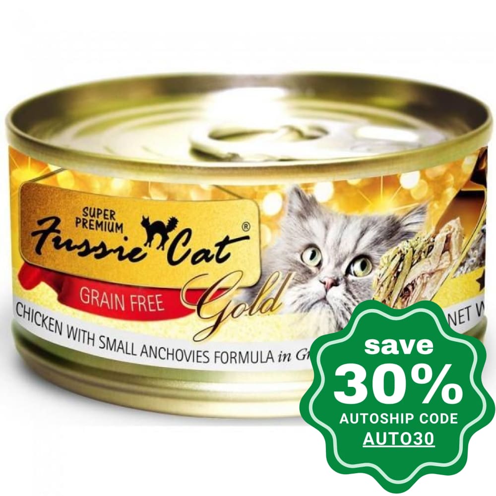 Fussie Cat - Gold Label - Chicken with Small Anchovies in Gravy - 80G - PetProject.HK