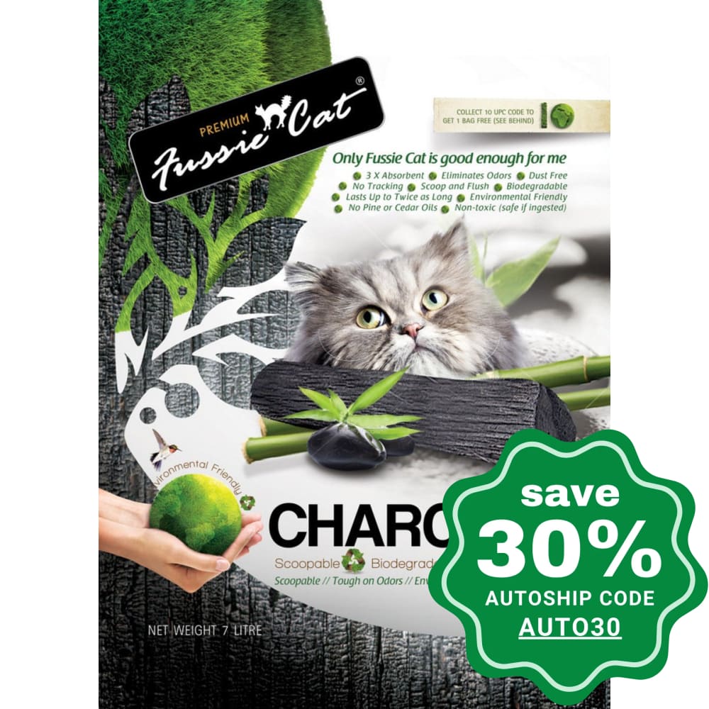 Fussie Cat Litter - Charcoal Paper - 7L - PetProject.HK