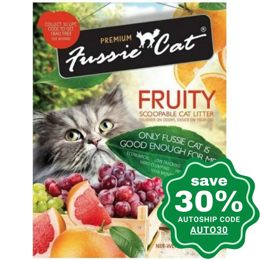 Fussie Cat Litter - Fruity Clay Litter - 10L - PetProject.HK