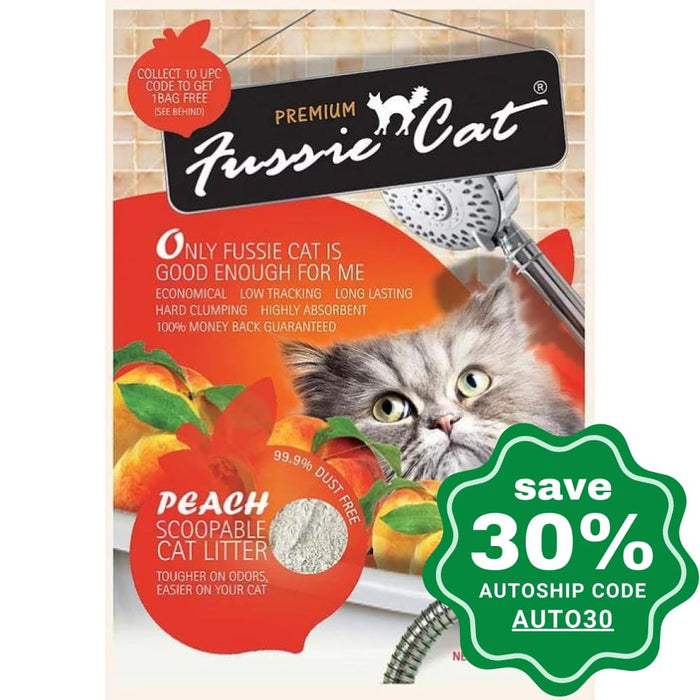 Fussie Cat Litter - Peach Clay Litter - 10L - PetProject.HK