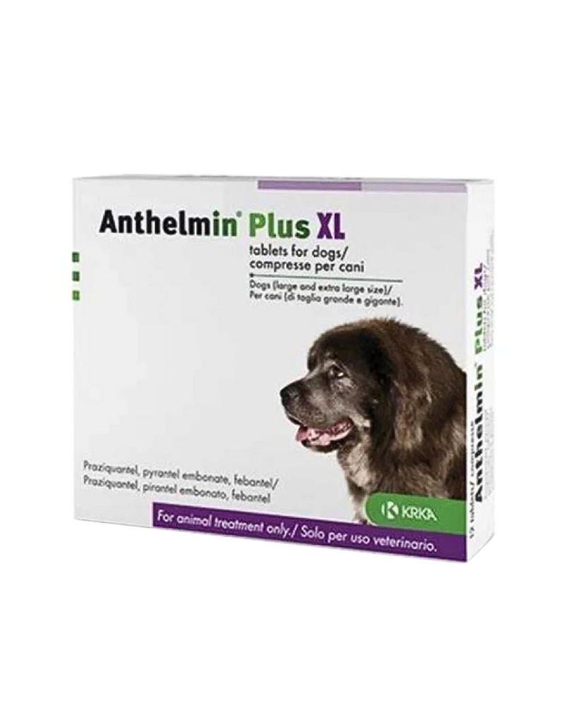 KRKA - Anthelmin Plus - XL Dewormer Tablet for Large Dogs - 1TAB