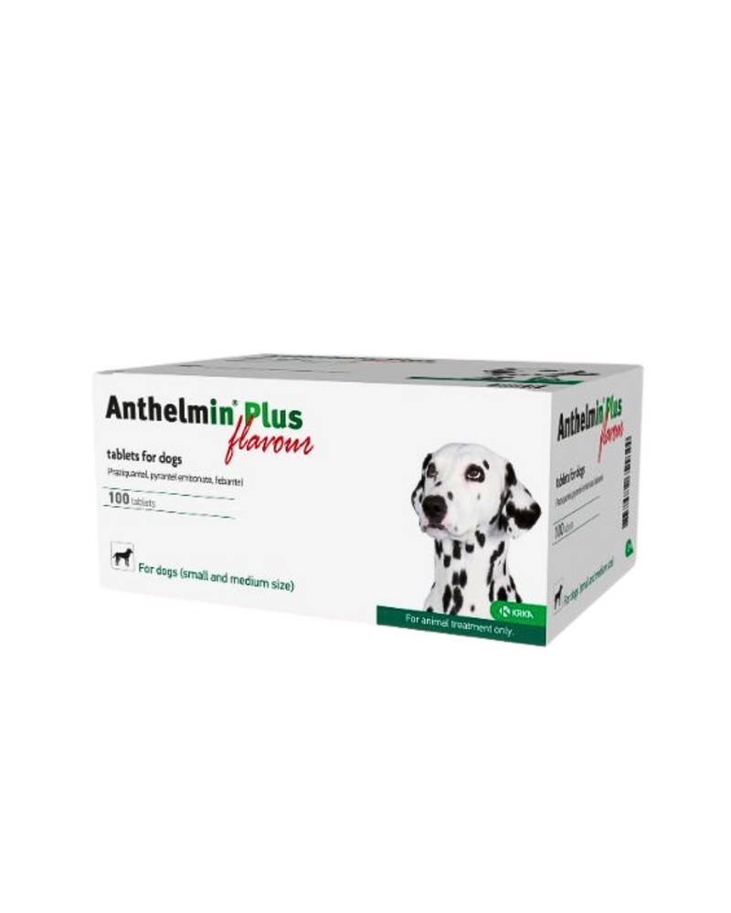 KRKA - Anthelmin Plus - Flavour Dewormer Tablet for Small & Medium Dogs - 1TAB