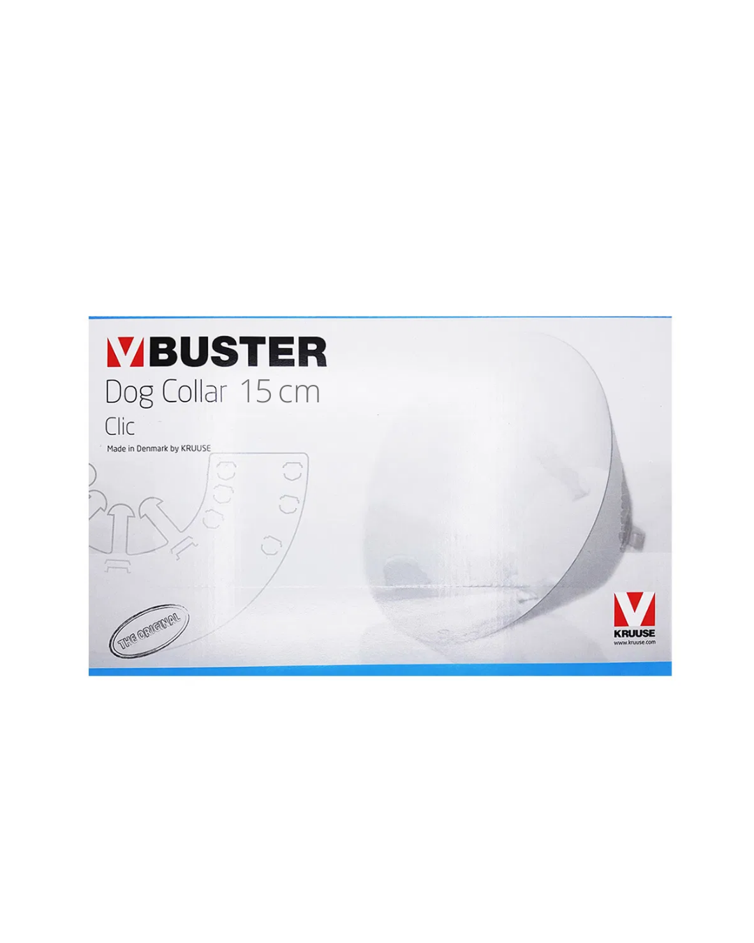 Buster - CLIC Collar - Transparent - 15CM