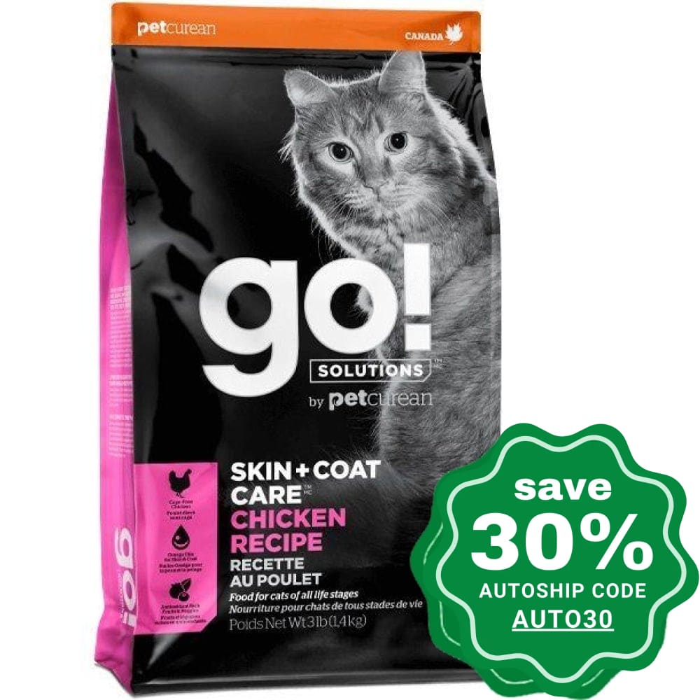 Go! Solutions - Skin + Coat Care Dry Food For Cat Chicken Recipe 16Lb Cats