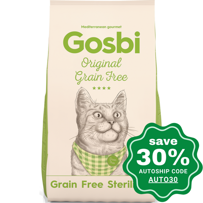 Gosbi - Dry Food For Adult Cats Original Grain Free Sterilized Recipe 7Kg