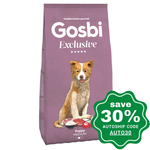 Gosbi - Dry Food For Medium Breeds Puppy Exclusive Recipe 12Kg Dogs