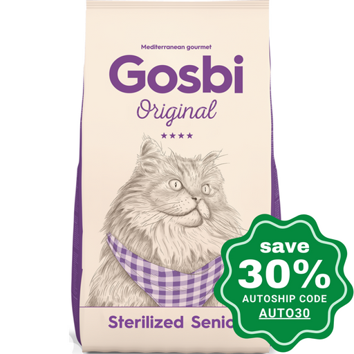 Gosbi - Dry Food For Senior Cats Original Sterilized Recipe 7Kg