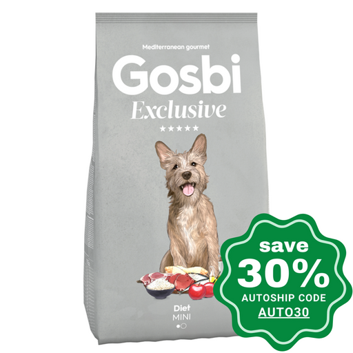 Gosbi - Dry Food For Small Breeds Adult Dogs Exclusive Diet Mini Recipe 7Kg