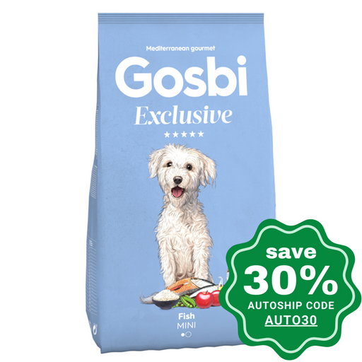 Gosbi - Dry Food For Small Breeds Adult Dogs Exclusive Fish Mini Recipe 7Kg