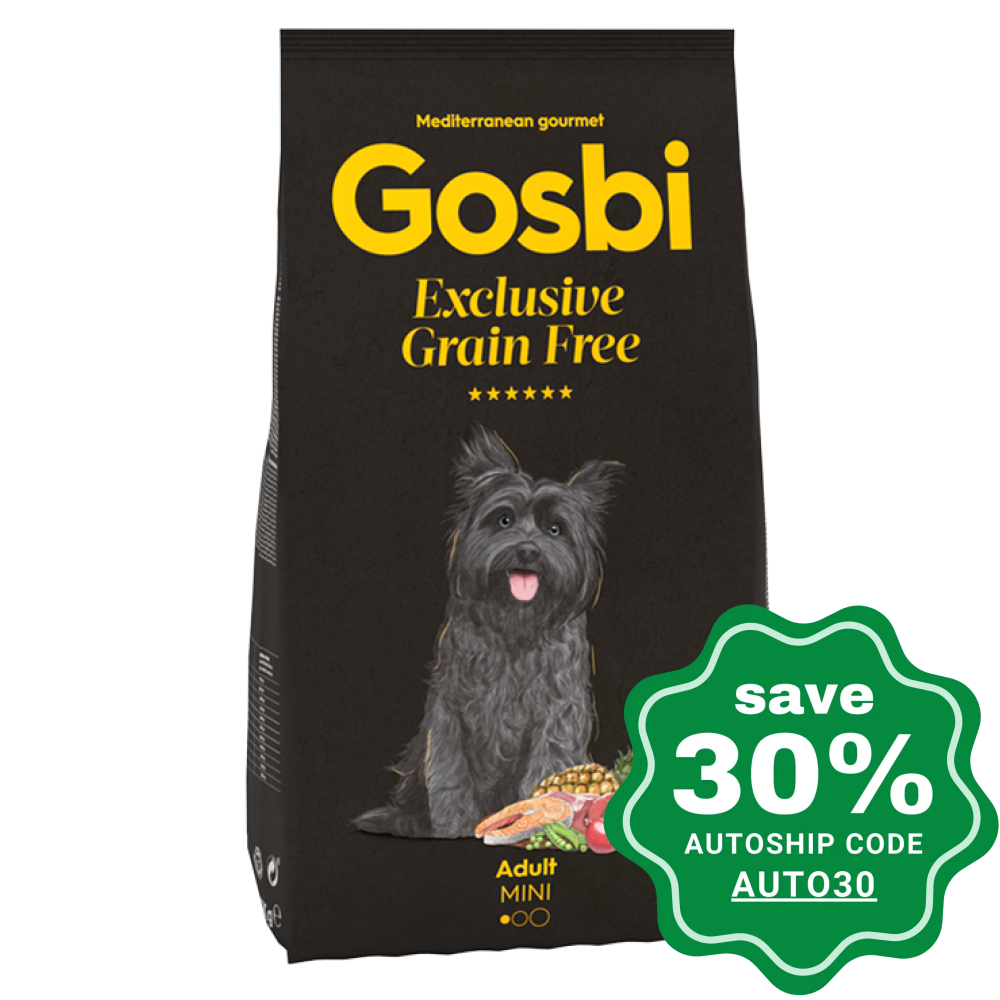 Gosbi - Dry Food For Small Breeds Adult Dogs Exclusive Grain Free Mini Recipe 7Kg