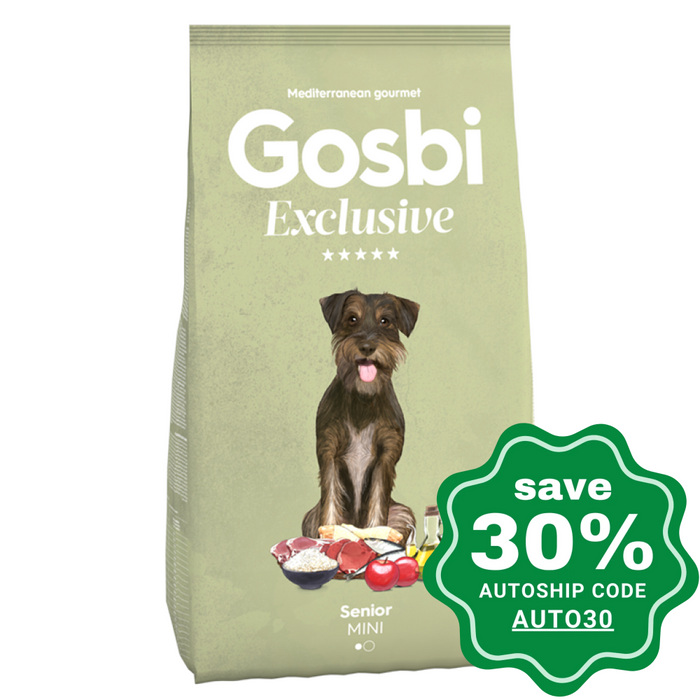 Gosbi - Dry Food For Small Breeds Senior Dogs Exclusive Mini Recipe 7Kg