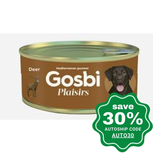 Gosbi - Wet Food For Adult Dogs Deer 185G (Min. 10 Cans)