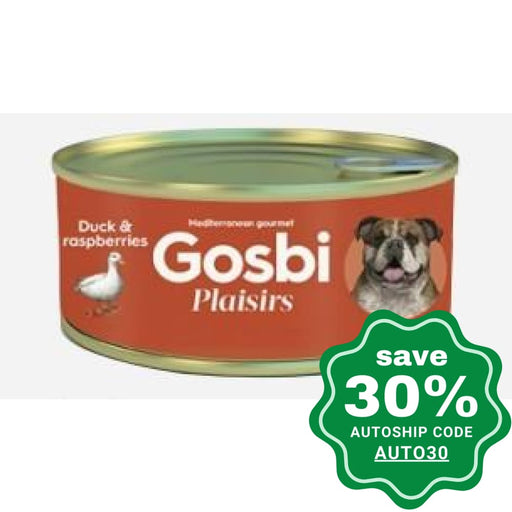 Gosbi - Wet Food For Adult Dogs Duck & Raspberries 185G (Min. 10 Cans)