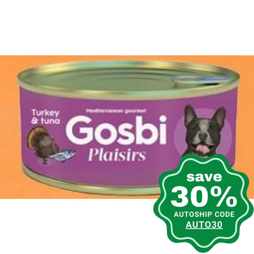 Gosbi - Wet Food For Adult Dogs Turkey & Tuna 185G (Min. 10 Cans)