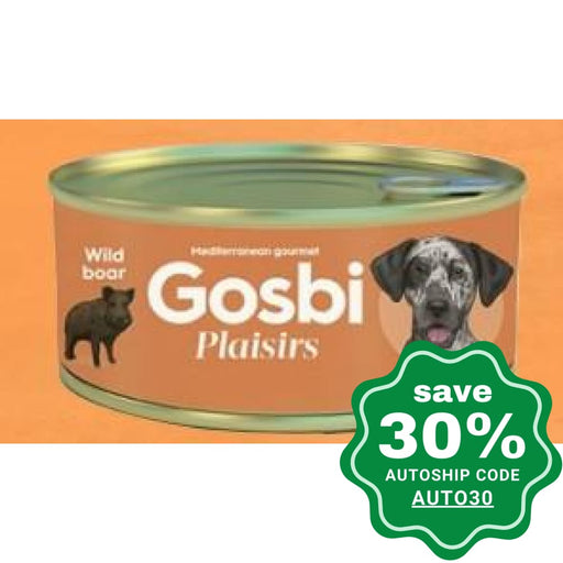 Gosbi - Wet Food For Adult Dogs Wild Boar 185G (Min. 10 Cans)