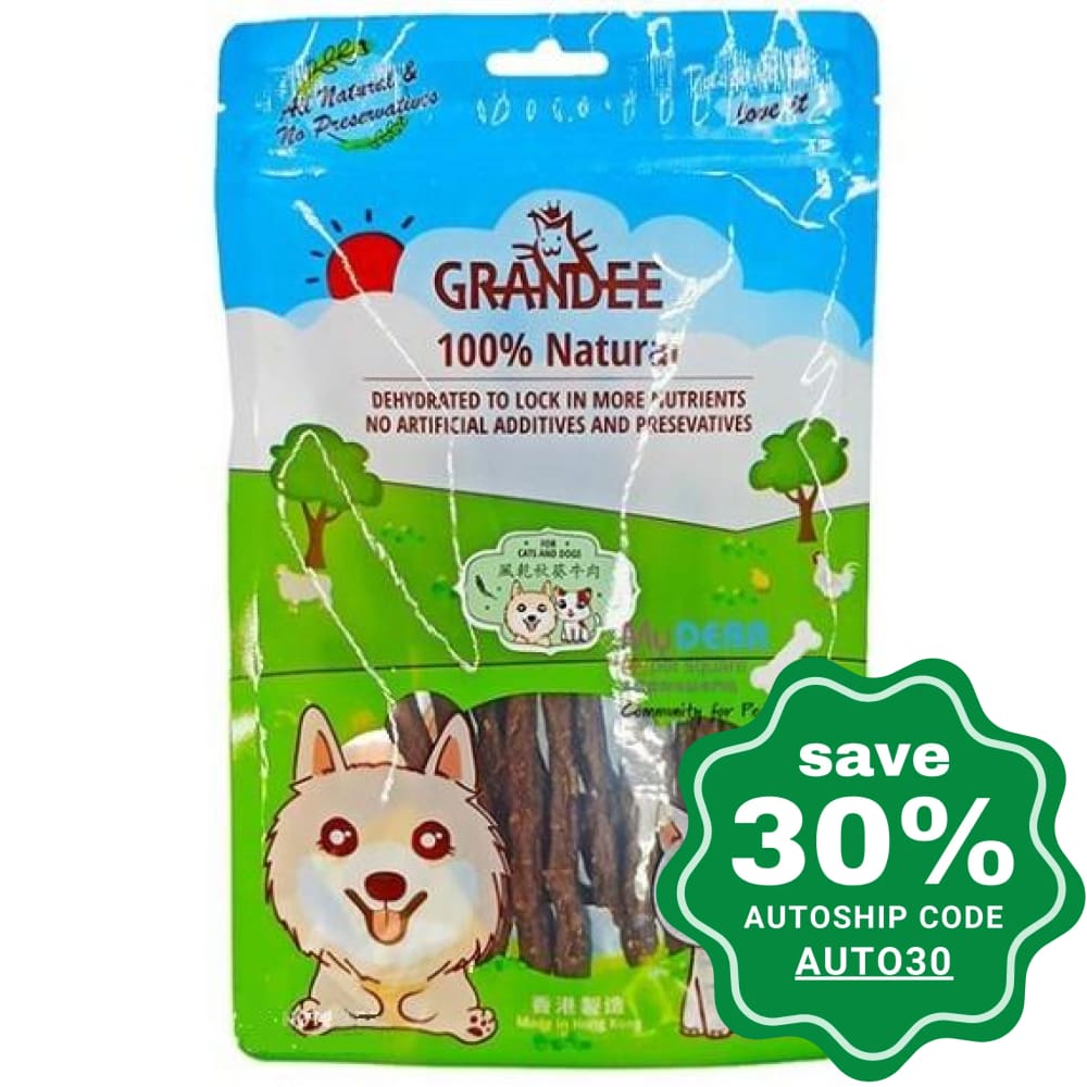 Grandee - Air-Dried Treats For Dogs & Cats Beef Okra 50G