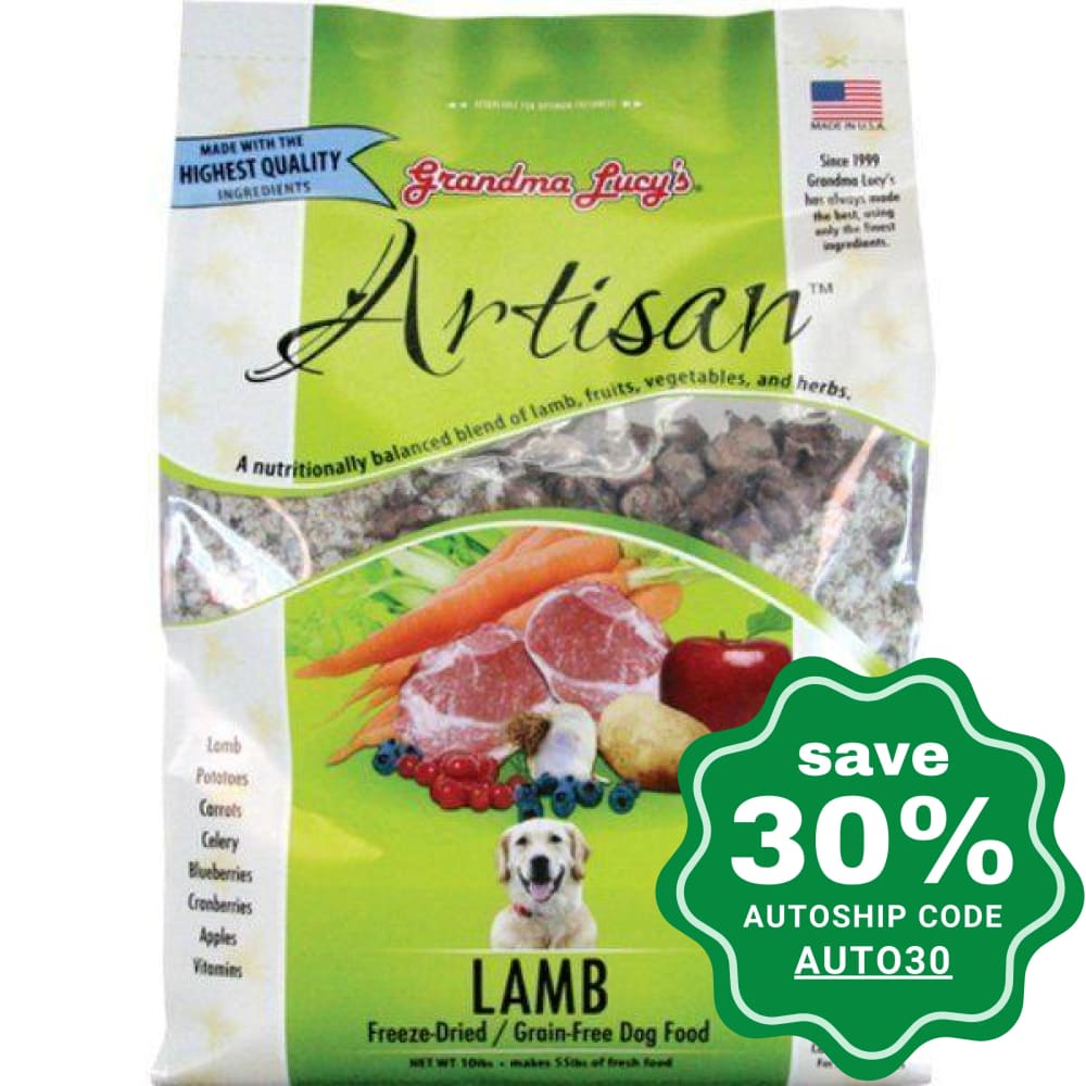 Grandma Lucy's - Artisan Freeze Dried Lamb Grain Free Dog Food - 3LB - PetProject.HK