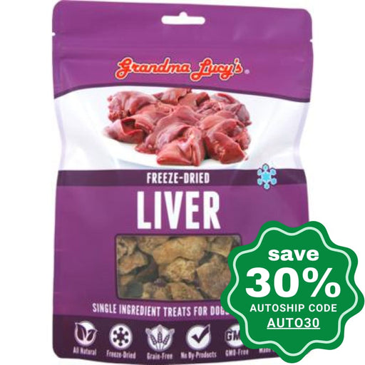 Grandma Lucy's - Freeze Dried Just Liver Dog / Cat Treats - 3OZ - PetProject.HK