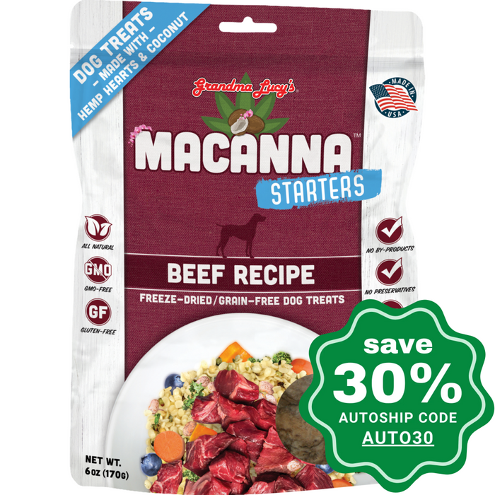 Grandma Lucy's - Macanna Starters - Freeze Dried Pet Treats for Dogs - 6OZ - PetProject.HK