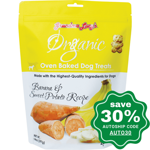 Grandma Lucy's - Organic Oven Baked Banana & Sweet Potato for Dogs - 14OZ - PetProject.HK