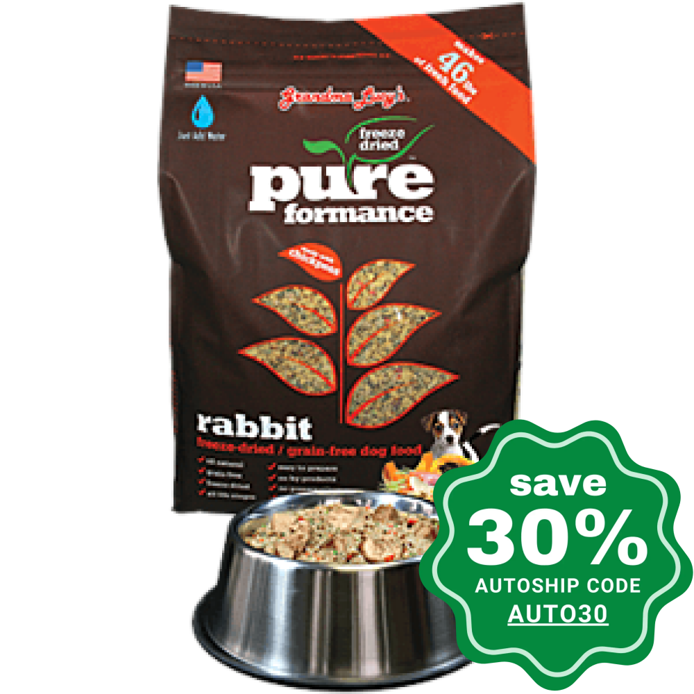 Grandma Lucy's - PureFormace Freeze-Dried Rabbit Grain Free Dog Food - 10LB - PetProject.HK