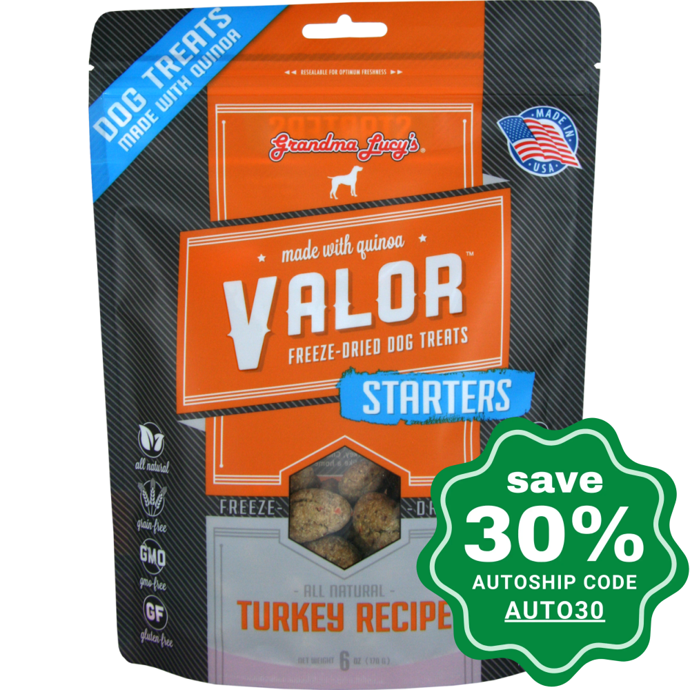 Grandma Lucy's - Valor Starters - Freeze Dried Pet Treats for Dogs - 6OZ - PetProject.HK