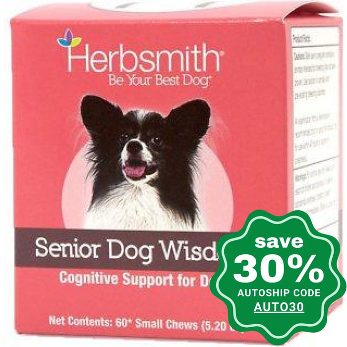 Herbsmith - Senior Dog Wisdom For Dogs Small Chews 60Ct