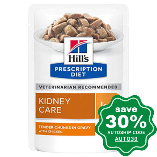 Hills Prescription Diet - Wet Cat Food K/d Feline Kidney Care Pouch With Chicken 85G (Min. 12