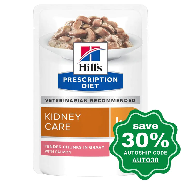Hills Prescription Diet - Wet Cat Food K/d Feline Kidney Care Pouch With Salmon 85G (Min. 12