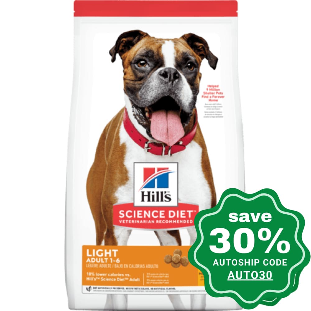 Hill's Science Diet - Dry Dog Food - Adult Light Original Bites - 3KG - PetProject.HK