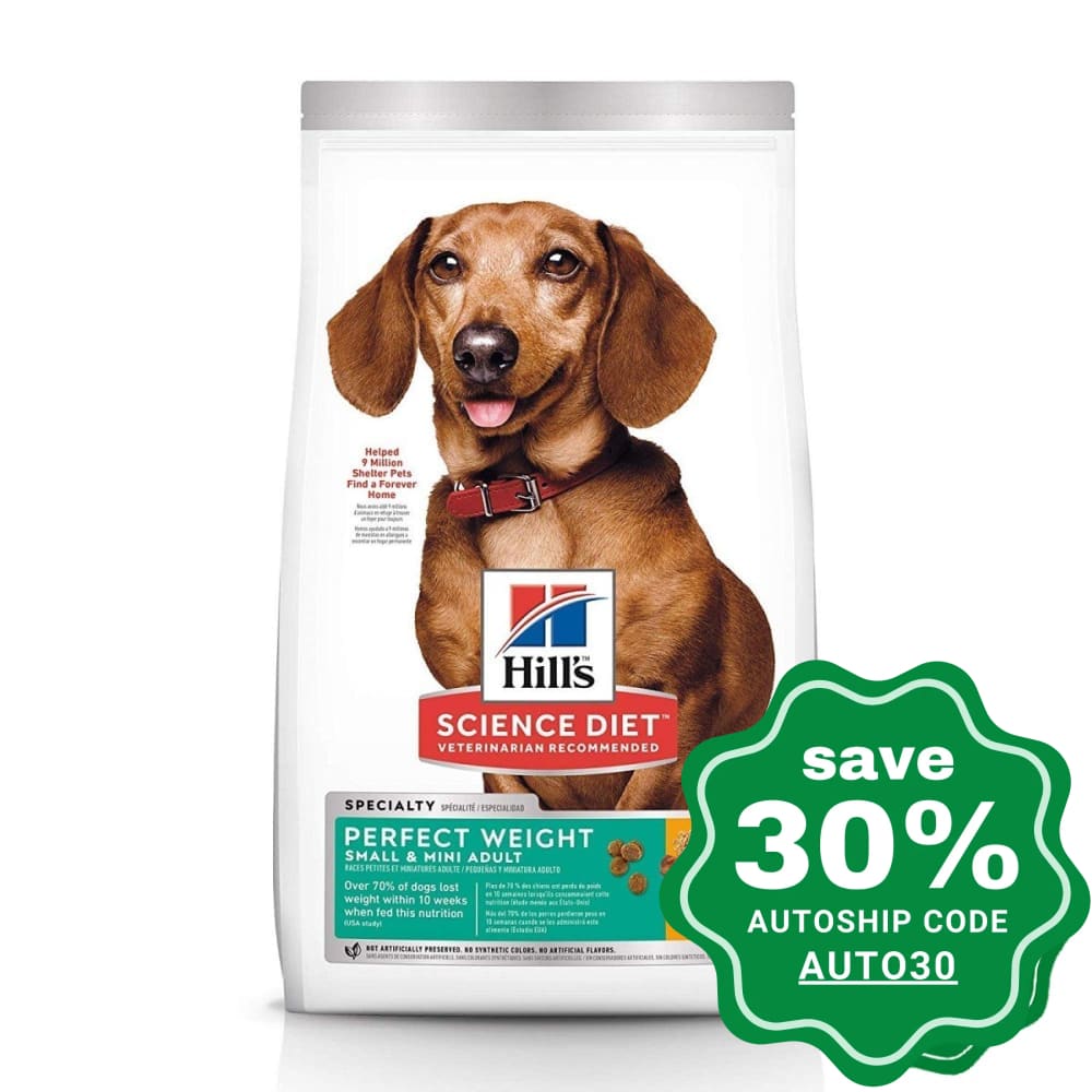 Hill's Science Diet - Dry Dog Food - Adult Perfect Weight Small & Mini Breed - 4LBs - PetProject.HK